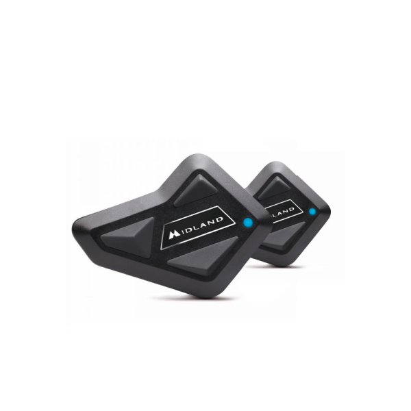Midland BT Mini Bluetooth Kommunikation, Doppelset für Motorradhelme, 500m, 3er Intercom
