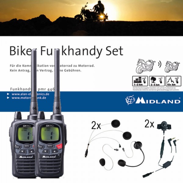 Midland G9 Pro Bikerset für Jet- & Integralhelme